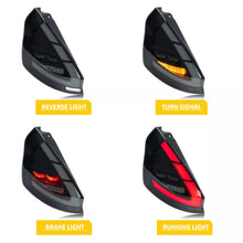 Load image into Gallery viewer, inginuity time LED Tail Lights for Ford Fiesta MK7 MK7.5 2008-2019 Start-up Animation Sequential Turn Signal Sequential Turn Signal Rear Lamps Assembly