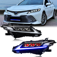 Load image into Gallery viewer, inginuity time LED Headlights for Toyota Camry 8Th Gen 2018-2023 Red Demon Eyes Sequential Start-up Animation Front Lamp