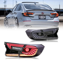 Load image into Gallery viewer, inginuity time LED Clear White Eagle Eye V6 Tail Lights for Honda Accord 10th Gen 2018 2019 2020 2021 2022 Animation DRL Sequential Indicator Rear Lamp Assembly