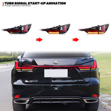Load image into Gallery viewer, inginuity time LED Facelift Tail Lights with Trunk Lamp for Lexus RX450 RX350 2016-2021 Switchback Start-up Animation Rear Lamps Assembly