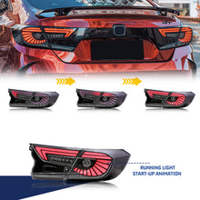 Load image into Gallery viewer, inginuity time LED Clear White Eagle Eye V6 Tail Lights for Honda Accord 10th Gen 2018 2019 2020 2021 2022 Animation DRL Sequential Indicator Rear Lamp Assembly