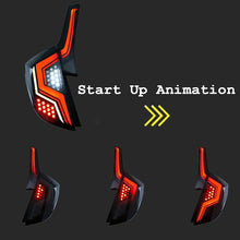 Load image into Gallery viewer, inginuity time LED Tail Lights For Honda Fit Jazz 2014-2019 4PCS Start Up Animation DRL Sequential Indicator Black Rear Lamp Assembly