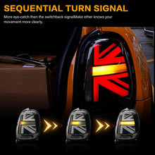 Load image into Gallery viewer, inginuity time LED Tail Lights for Mini Cooper F55-57 Union Jack Light Sequential Indicator Rear Lamp Assembly
