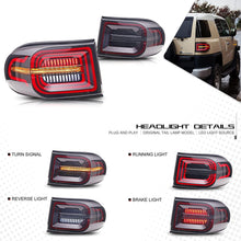 Load image into Gallery viewer, inginuity time LED Tail Lights For Toyota FJ Cruiser 2007-2014 Start-up Animation DRL Sequential Indicator Rear Lamp Assembly