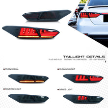 Load image into Gallery viewer, Inginuity Time LED Tail Lights For Toyota Camry 2018-2024 With Running Light DRL Brake Turn Signal Reverse Lights Rear Lamps Assembly