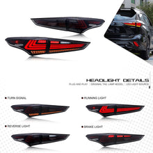 Load image into Gallery viewer, inginuity time LED Lexus Tail Lights for Toyota Highlander 2020 2021 2022 2023 Sequential Indicator Start Up Animation Smoked Rear Lamps Assembly Accessary