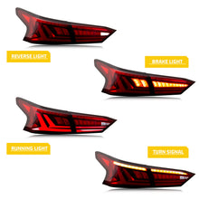 Load image into Gallery viewer, inginuity time LED Tail Lights for Nissan Altima 2019 2020 2021 2022 2023 Rear Lamps Start-up Animation Sequential Indicator