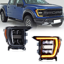Load image into Gallery viewer, inginuity time LED Sequential Headlights For Ford F-150 F150 2021 2022 2023 Yellow DRL Front Lamps Start-up Animation Assembly