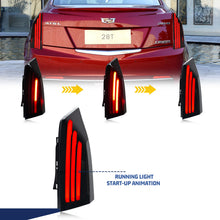 Load image into Gallery viewer, inginuity time LED Black Tail Lights for Cadillac ATS 2013-2019 Sequential Rear Lamps
