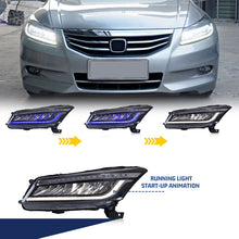 Load image into Gallery viewer, inginuity time LED Sequential Headlight For Honda Accord 8TH GEN 2008-2013 Start-up Animation Front Lamp