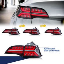 Load image into Gallery viewer, inginuity time LED Fishbone Sequential Tail Lights for Tesla Model 3 Model Y 2017-2022 Start Up Animation Rear Lamps