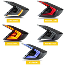 Load image into Gallery viewer, inginuity time LED Clear Tail Lights for Honda Civic 2016-2021 10th GEN Sedan Blue Start-up Animation Sequential Rear Lamps