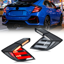 Load image into Gallery viewer, inginuity time LED Mugen Tail Lights for Honda Civic 2016-2021 Hatchback Type-R 10th Gen Start-up Animation Sequential Turn Signal Clear Rear Lamps Assembly
