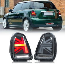 Load image into Gallery viewer, inginuity time LED Tail Lights for BMW Mini Cooper S R56 R57 R58 R59 2007-2013 Sequential Turn Signal Union Jack Black Rear Lamps Assembly
