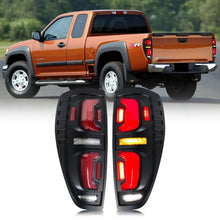 Load image into Gallery viewer, inginuity time LED Tail Lights for Chevy Chevrolet Colorado GMC Canyon 2004-2012 Start-up Animation Sequential Turn Signal Rear Lamps Assembly
