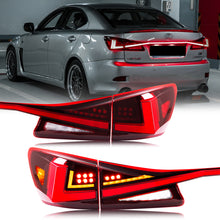 Load image into Gallery viewer, inginuity time LED Tail Lights &amp; Middle Lamp for Lexus IS250 IS350 ISF 2006-2013 Red Start-up Animation Sequential Turn Signal Facelift Rear Lamps Assembly Accessary…

