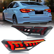 Load image into Gallery viewer, inginuity time LED Tail Lights for Honda Civic 2022-2026 11th Gen Start-up Animation Sequential Turn Signal Black Rear Lamps Assembly
