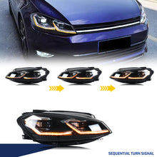 Load image into Gallery viewer, inginuity time LED Headlights for Volkswagen VW Golf 7 MK VII 2018-2020 Start-up Animation Sequential Turn Signal Front Lamps Assembly
