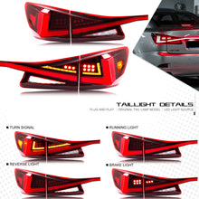 Load image into Gallery viewer, inginuity time LED Tail Lights &amp; Middle Lamp for Lexus IS250 IS350 ISF 2006-2013 Red Start-up Animation Sequential Turn Signal Facelift Rear Lamps Assembly Accessary…
