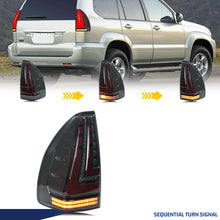 Load image into Gallery viewer, inginuity time LED Tail Lights for Lexus GX470 2002-2009 Start-up Animation Sequential Turn Signal Rear Lamps Assembly
