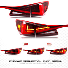 Load image into Gallery viewer, inginuity time LED Tail Lights &amp; Middle Lamp for Lexus IS250 IS350 ISF 2006-2013 Red Start-up Animation Sequential Turn Signal Facelift Rear Lamps Assembly Accessary…
