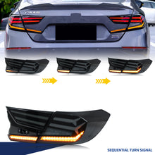 Load image into Gallery viewer, inginuity time LED RGB Tail Lights For Honda Accord 2018-2024 10th Gen Start-up Animation Sequential Turn Signal Rear Lamps Assembly
