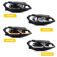 Load image into Gallery viewer, inginuity time LED Headlights for Volkswagen VW Golf 7 MK VII 2018-2020 Start-up Animation Sequential Turn Signal Front Lamps Assembly

