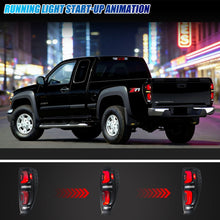 Load image into Gallery viewer, inginuity time LED Tail Lights for Chevy Chevrolet Colorado GMC Canyon 2004-2012 Start-up Animation Sequential Turn Signal Rear Lamps Assembly
