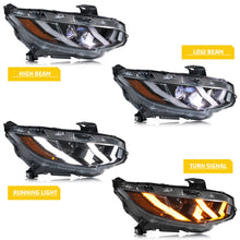 Load image into Gallery viewer, inginuity time LED Lamborghini Headlights for Honda Civic 10th gen 2016-2021 FK8 Sedan Hatchback Coupe Type-R Si Start-up Animation Sequential Turn Signal Front Lamps Assembly
