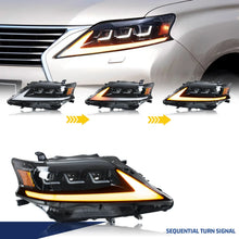 Load image into Gallery viewer, inginuity time LED Headlights for Lexus RX350 RX450h 2013-2015 RXF Triple Projector High Beam Front Lamps Assembly
