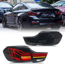 Load image into Gallery viewer, inginuity time LED CSL Tail Lights for BMW 4-Series M4 F32 F82 F36 2014-2020 Coupe Start-up Animation Sequential Turn Signal Black Laser Rear Lamps Assembly
