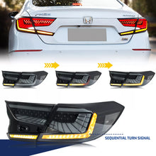 Load image into Gallery viewer, inginuity time LED RGB Tail Lights For Honda Accord 2018-2024 10th Gen Start-up Animation Sequential Turn Signal APP Control Rear Lamps Assembly
