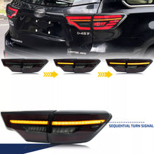 Load image into Gallery viewer, inginuity time LED Tail Lights for Toyota Highlander 2014-2019 Start-up Animation Sequential Turn Signal Rear Lamps Assembly
