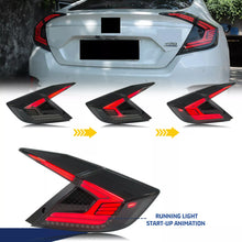 Load image into Gallery viewer, inginuity time LED Tail Lights for Honda Civic Sedan 2016-2021 10th Gen Start-up Animation Sequential Turn Signal Rear Lamps Assembly
