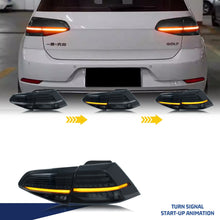 画像をギャラリービューアに読み込む, inginuity time LED Tail Lights for Volkswagen VW Golf 7 MK7 MK7.5 VII TDI TSI GTI GTD GTE R 2014-2021 Sequential Turn Signal Black Rear Lamps Assembly
