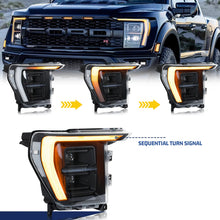 Load image into Gallery viewer, inginuity time Full LED Headlights for Ford F-150 F150 14th Gen P702 2021 2022 2023 500A 501A to 502A Start-up Animation Sequential Signal Front Lamps Assembly
