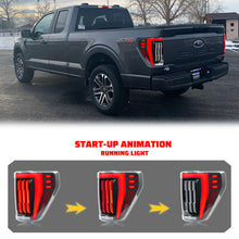 Load image into Gallery viewer, inginuity time LED Tail Lights for Ford F150 2021 2022 2023 XL STX Start up Animation Rear Lamps Assembly
