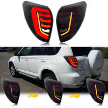 Load image into Gallery viewer, inginuity time LED Smoked Tail Lights for Toyota RAV4 2006-2012 3rd GEN Sequential Indicator Rear Lamps
