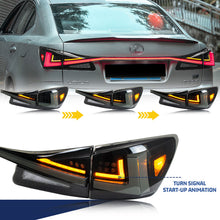 Load image into Gallery viewer, inginuity time LED Tail Lights &amp; Middle Lamp for Lexus IS250 IS350 ISF 2006-2013 Smoked Start-up Animation Sequential Turn Signal Facelift Rear Lamps Assembly Accessary
