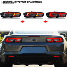Load image into Gallery viewer, inginuity time LED Tail Lights for Chevrolet Chevy Camaro 2019-2024 LS LT RS SS ZL1 6th Gen Start-up Animation Sequential Indicator Rear Lamps Assembly
