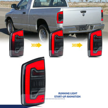 Load image into Gallery viewer, inginuity time LED Tail Lights for Dodge Ram 2002-2008 3rd Gen Ram 1500 Ram 2500 Ram 3500 Start-up Animation Sequential Turn Signal Rear Lamps Assembly
