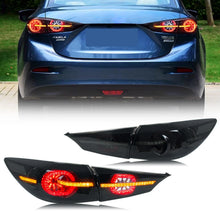 Load image into Gallery viewer, inginuity time LED Tail Lights for Mazda 3 Axela 2014-2018 Sedan Start-up Animation Sequential Turn Signal Rear Lamps Assembly
