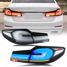 Load image into Gallery viewer, inginuity time LED Facelift Tail Lights for BMW 5-Series M5 G30 F90 2017-2020 Blue Start-up Animation Sequential Turn Signal Rear Lamps Assembly
