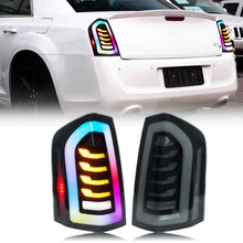Load image into Gallery viewer, inginuity time LED RGB Tail Lights for Chrysler 300 300C 300S 2011-2014 Color Change APP Control Start-up Animation Sequential Turn Signal Rear Lamps Assembly
