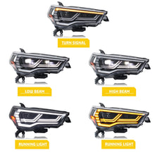 Load image into Gallery viewer, inginuity time LED Headlights for Toyota 4Runner 2014-2025 SR5 TRD 5th Gen Start-up Animation Sequential Turn Signal Bi-Xenon Projector Front Lamps Assembly
