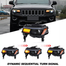 Load image into Gallery viewer, inginutiy time LED Headlights for Jeep Grand Cherokee WK2 4th Gen 2014-2021 Start-up Animation Sequential Signal Front Lamps Assembly

