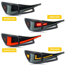 Load image into Gallery viewer, inginuity time LED Tail Lights &amp; Middle Lamp for Lexus IS250 IS350 ISF 2006-2013 Smoked Start-up Animation Sequential Turn Signal Facelift Rear Lamps Assembly Accessary
