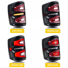Load image into Gallery viewer, inginuity time LED Tail Lights for Chevrolet Silverado 1500 2500HD 3500HD 2014-2018 Start-up Animation Sequential Turn Signal Rear Lamps Assembly
