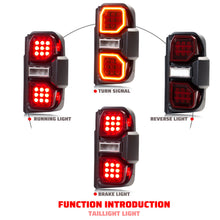 Load image into Gallery viewer, inginuity time LED Raptor Tail Lights for Ford Bronco 2021 2022 2023 2024 OEM+ Sequential Start-up Animation Rear Lamps
