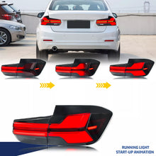 Load image into Gallery viewer, inginuity time LED G05 Tail Lights for BMW 3-Series F30 F80 M3 320i 328i 330i 335i 2013-2018 Black Rear Lamps Assembly
